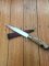 Puma Knife: Puma Handmade Vintage Forest Hunting Knife with Sterling Silver & Roe Deer Foot Handle
