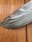 SOSDF Knife: 200 Layer Damascus Blue Camel Bone Skinning Knife