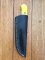 SOSDF Knife: 200 Layer Damascus Yellow Camel Bone Skinning Knife