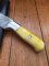 SOSDF Knife: 200 Layer Damascus Yellow Camel Bone Skinning Knife