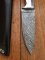 SOSDF Knife: 200 Layer Damascus Yellow Camel Bone Skinning Knife