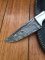 SOSDF Knife: 200 Layer Damascus Rosewood Handled Skinning Knife