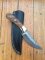 SOSDF Knife: 200 Layer Damascus Rosewood Handled Upswept Skinning Knife