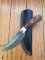 SOSDF Knife: 200 Layer Damascus Rosewood Handled Upswept Skinning Knife