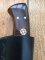SOSDF Knife: 200 Layer Damascus Rosewood Handled Skinning Knife