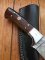 SOSDF Knife: 200 Layer Damascus Rosewood Handled Skinning Knife