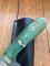 SOSDF Knife: 200 Layer Damascus Green Dyed Camel Bone Handled Skinning Knife