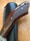 SOSDF Knife: 200 Layer Damascus Tiger Striped Rosewood Handled Upswept Skinning Knife