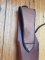 Knife Sheath: Brown Leather Sheath with Thong - 10 inches