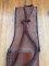 Knife Sheath: Brown Leather Sheath with Thong - 10 inches