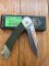 Puma Knife: PUMA Packer Folding Lock Knife With Khaki Green Handle.