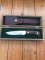 Puma Knife: Puma Original 1986 4 Star Fixed Blade Knife with Walnut Handle in Original Box