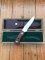 Puma Knife: Puma Original 1986 4 Star Fixed Blade Knife with Walnut Handle in Original Box