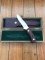 Puma Knife: Puma Original 1986 4 Star Fixed Blade Knife with Walnut Handle in Original Box