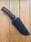 Kizlyar Knife: Kizlyar Mirror Finish Patterned Blade with Caucasian Walnut Handle