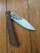 Kizlyar Knife: Kizlyar Ornate Half Pattern Blade Folding Knife