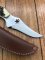 Puma Knife: Puma Buddy 2001 'Laser Cutout' with Stag Handle