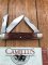 Camillus Premium Stockman 3 Blade Knife with Red bone Delrin Handle