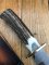 Damascus Knife: Damascus Long Blade Knife with Fat Sambar Deer Antler Handle