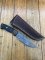 CFK Knife: Handmade Damascus Skinner Tamboti Wood-Buffalo Horn Knife