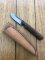 Handmade Skinner from Queensland with Carbon File Blade & Wilga Heart Wood handle
