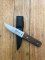 Joseph Rodgers  Small Hunting/Utility Knife with Black Leather Sheath