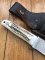 Azero Knives: Hunting knife with Sambar Deer Antler Handle & Leather Sheath