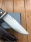 Azero Knives: Hunting knife with Ebony Wood Handle & Leather Sheath