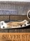 Silver Stag Liner Lock 2.5 " Blade Liner Lock Folding Knife with Stag Antler Handle