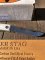 Silver Stag 3.25 " Blade Small Notch Folding Knife with Stag Antler Handle