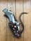 Ken Richardson Custom Handmade 4" Fillet Knife and 5.5" Drop Point Blade Piggy Back Set Deer Antler Handle & Custom Sheath