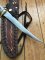Ken Richardson Custom Handmade 7.5" Scrimshawed Fillet Blade Hunting Knife with Deer Antler Handle & Custom Sheath