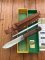 Puma Knife: Puma 1973 Rabbiter Set in Original Sheath and Plastic Box with Tag