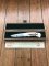 Puma Knife: Puma Original Scrimshawed Pike 4 Star Folding Lock Blade Knife with Wooden Presentation Box