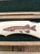 Puma Knife: Puma Original Scrimshawed Pike 4 Star Folding Lock Blade Knife with Wooden Presentation Box