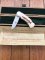 Puma Knife: Puma Original Scrimshawed Pike 4 Star Folding Lock Blade Knife with Wooden Presentation Box