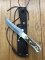 SOS Damascus *PUMA Skinner* Knife with Sambar Deer Antler Handle & Leather Sheath