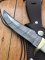 SOS Damascus *PUMA Skinner* Knife with Bone Handle & Leather Sheath