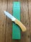 Puma Knife: Puma Original 1986 4 Star Folding Lock Blade Knife with Orange Ivory Micarta Handle in Original Box