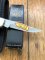 Puma Knife: Puma Gent Folding Knife with Stag Antler Handle with Box and Pouch