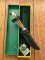 Puma Knife: Puma 1982 Jagdnicker Knife with Stag Handle & Green & Yellow Box #27282