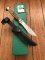 Puma Knife: Puma 1982 Jagdnicker Knife with Stag Handle & Green & Yellow Box #27282