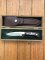 Puma Knife: Puma Rarity Original 1769-1991 4 Star Fixed Blade COPPER Silberlöwe Knife with Grenadill Handle in Original Box
