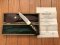Puma Knife: Puma Rarity Original 1769-1991 4 Star Fixed Blade COPPER Silberlöwe Knife with Grenadill Handle in Original Box