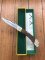 Puma Rare 1968 model 970 PLAINSMAN Engraved Model Folding Lock Knife in box Serial Number 56984