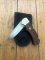 Puma Knife: Puma Original 1990 4 Star Folding Lock Blade Knife with Jacaranda Handle in Black Nylon Pouch