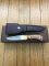 Puma Knife: Limited Edition 4 Star Fixed Blade Christopher Columbus with Hardwood Handle in Wooden Presentation Box