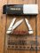 Puma Knife: Puma Original Rare Pony 3 Blade Knife with Red Bone Handle