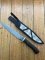 Keith Fludder Original Custom Made Damascus blade Knife in Snake Skin Black Sheath