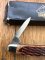 Puma Knife: Puma Bantam Folding Knife with Red Bone Handle Circa early 2000